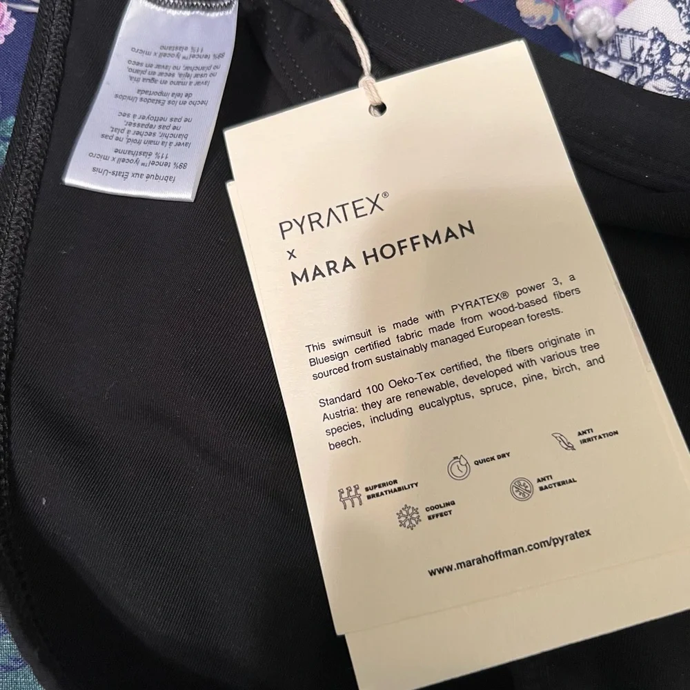 Mara Hoffman Swim Black Hipster Lenni Bikini Bottom Eco Friendly NWT M #2453 - Picture 6 of 10